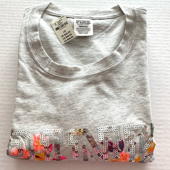 Victoria’s Secret Pink Bling Long Sleeve Tee - Picture 4 of 7